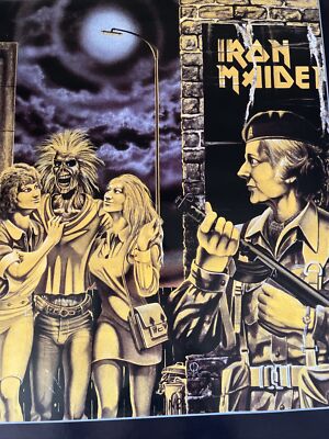IRON MAIDEN “Women In Uniform” 1980 ポスター Vintage Original 1980s Iron Maiden Women In Uniform Poster Music