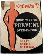 1965 H Fishlove & Co #688 Lose Weight Sure Way to Peevent Over-Eating Gag Gift