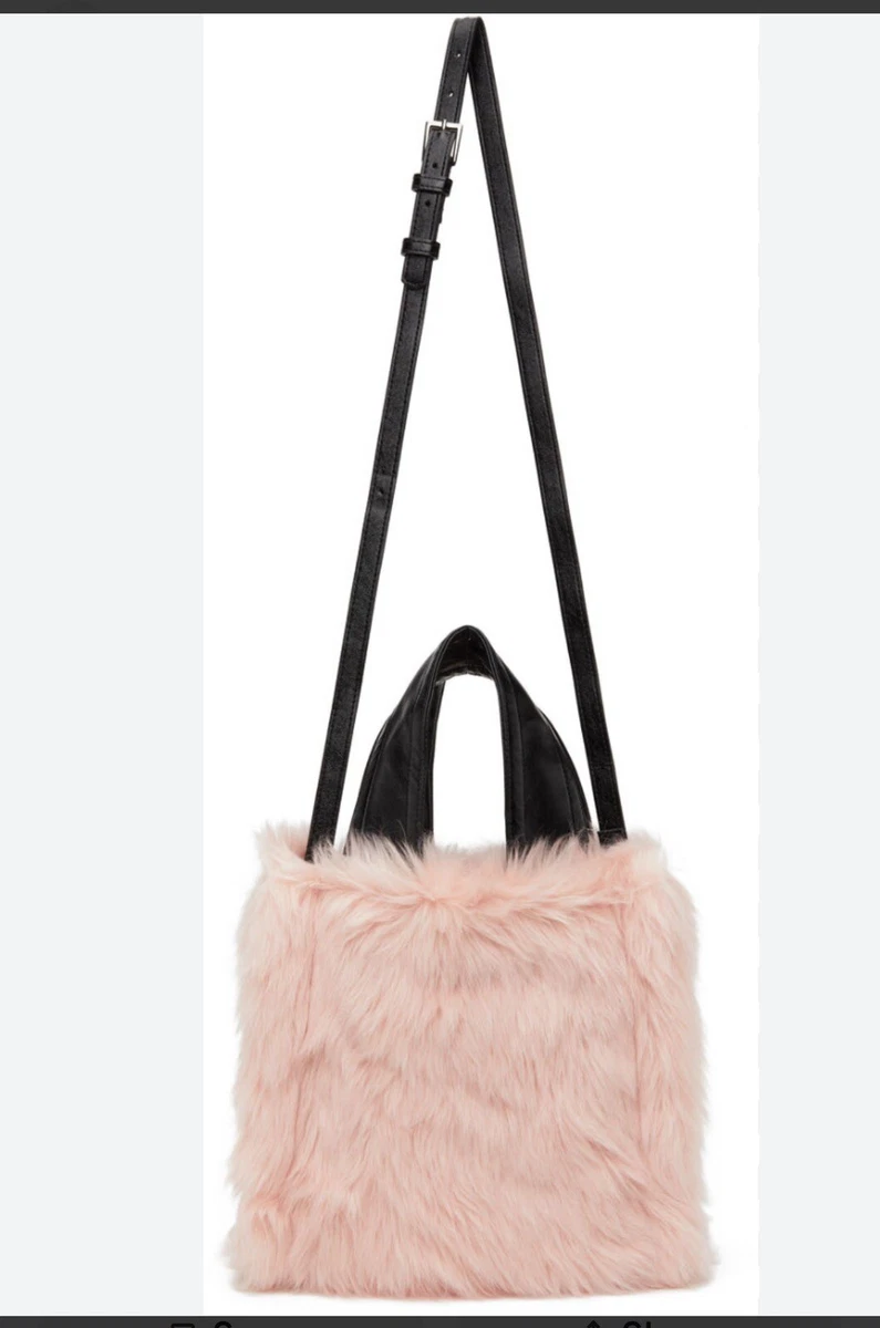 Stand studio faux fur bag sale