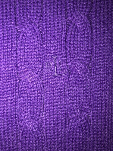 Lauren Ralph Lauren Sweater Women’s Size Large Purple Cotton - Bild 5 von 8