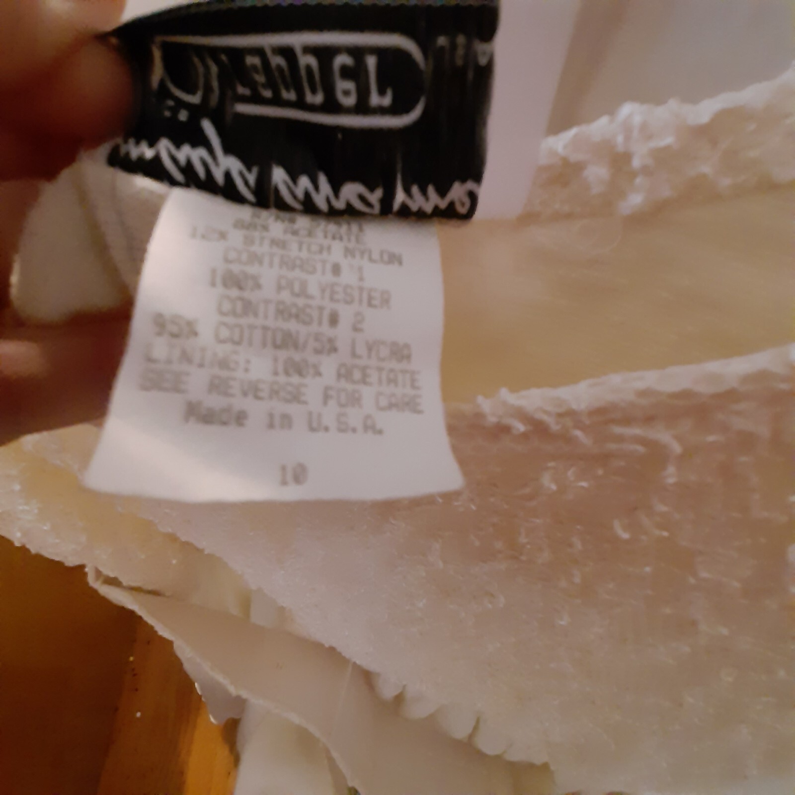 Vtg Girls 10 FULL CIRCLE Maya & Me USA Ivory Off-White Lace Pageant Dress Retro thumbnail 8