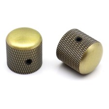 4Pcs High Quality Metal Guitar Bass Knobs 6mm Diameter Potentiometer Cap Bronze