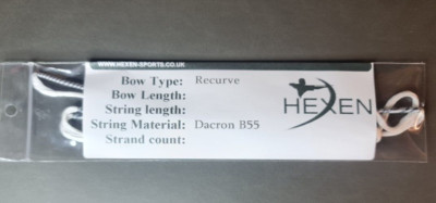 Hexen Recurve Bogensehne für Bogenschießen Dacron B55 verkauft in Bowsize Bogensehne