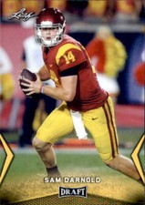 Sam Darnold 2018 Leaf Draft Gold Parallel Card #54