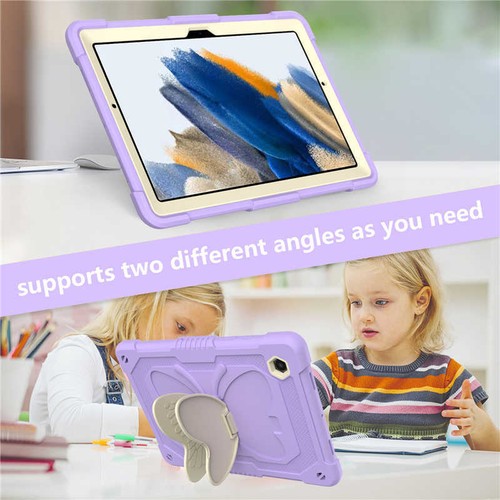 Kids Butterfly Stand Case Tough Cover Strap For Samsung Galaxy Tab A8 10.5" X200 - Picture 17 of 95