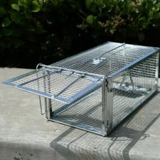 Iron Cage Trap Live Humane For Squirrel Chipmunk Rat Mice Rodent Animal Catcher