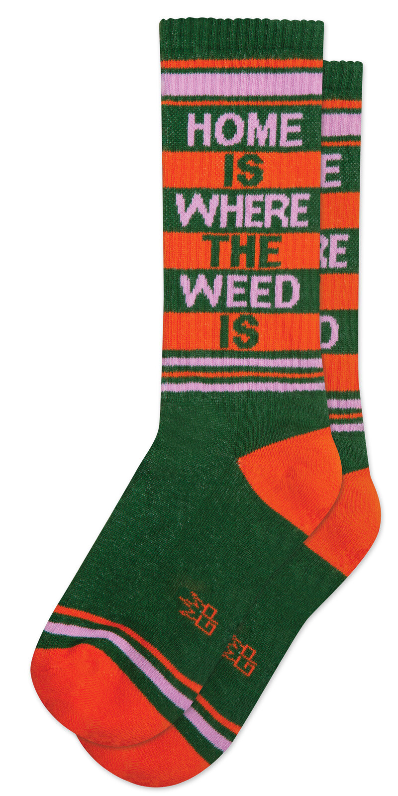 HOME IS WHERE THE WEED IS Socks by Gumball Poodle Novelty Statement Gym Socks