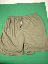 Mens Green Swim Trunks/Board Shorts w/Liner/Drawstring  Zippered Pocket Sz 38