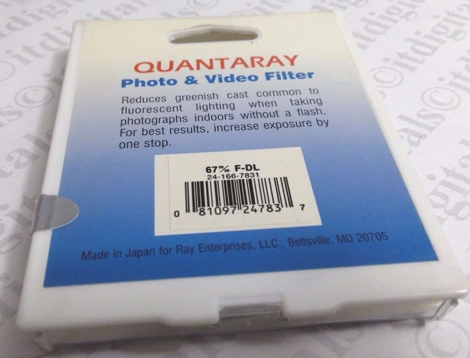 67mm FL-DAY FL-D Daylight Balance Lens Filter Fluorescent 67 mm Quantaray FLD - Image 2 of 3