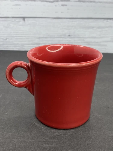Fiesta Red Coffee Mug With Ring Handle HLC Homer Laughlin  USA