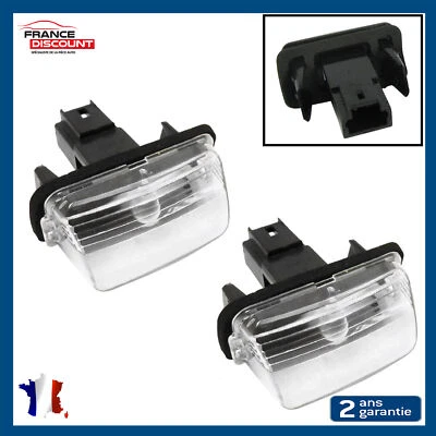 Lot de 2 Eclairages Plaque d'Immatriculation prévu pour 206 207 307 308 406 5008 - Photo 1/4