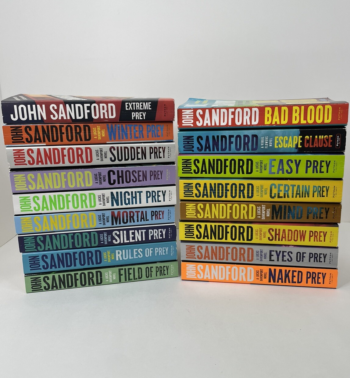 Lot of 17 JOHN SANDFORD Lucas Davenport Prey & Virgil Flowers Pbk Books