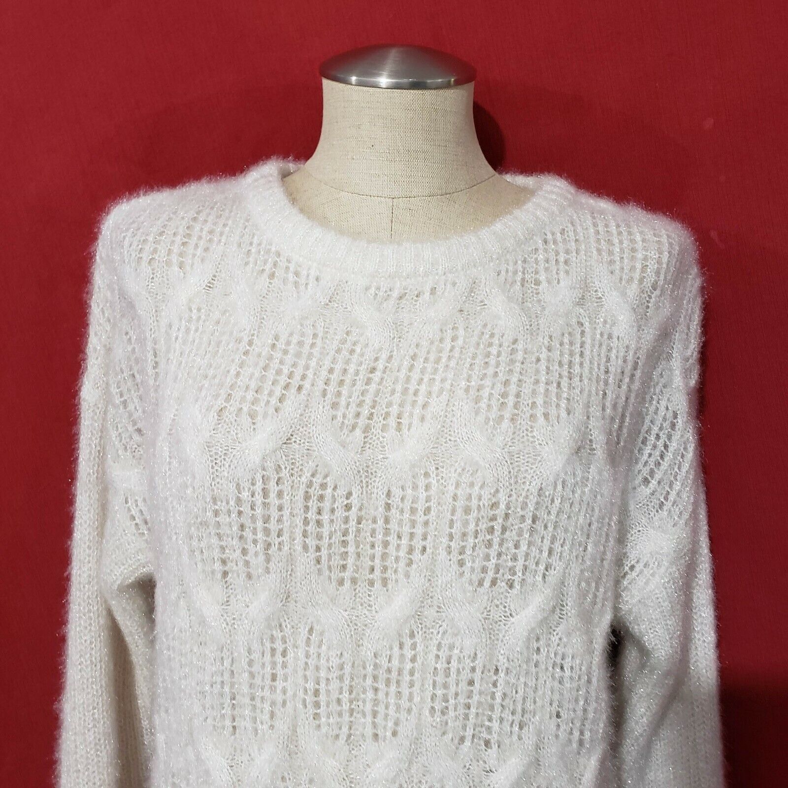 Soft Surroundings Cozy White soft sweater pullove… - image 6
