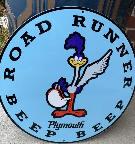 Vintage Style Plymouth Metal Heavy Quality Sign