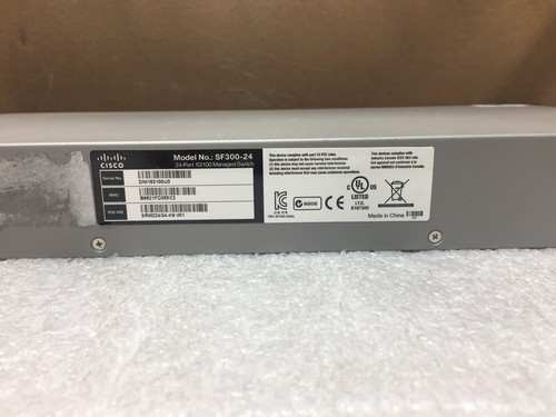 CISCO SF300-24 SRW224G4-K9 V01 24 PORT 10/100 Managed Network Switch Reset - Picture 6 of 6