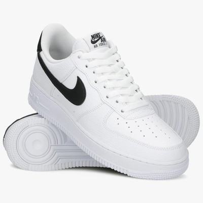 Nike Air Force 1 '07 Low White Black Swoosh CT2302-100 Men's Sizes 7.5-13 |  eBay