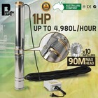 <!--F#f_0-->1HP Submersible Bore Water Pump Deep Well Irrigation Stainless Steel 240V<!--F/-->