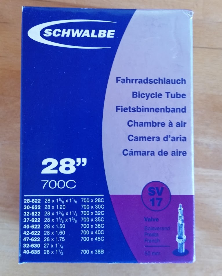 Schwalbe SV17 Bicycle Inner Tube 700c 29er 28 inch LONG 50mm Presta Valve