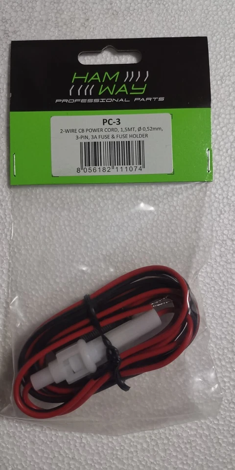 PROXEL PC3 SPINETTA/CAVETTO ALIMENTAZIONE 3 POLI PER MIDLAND ALAN 48/68/4001 0.52 MM