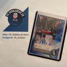 2022 Bowman #PPA-ET ~ BLUE PARALLEL /150 1st Auto White Sox ELIJAH TATIS MLB