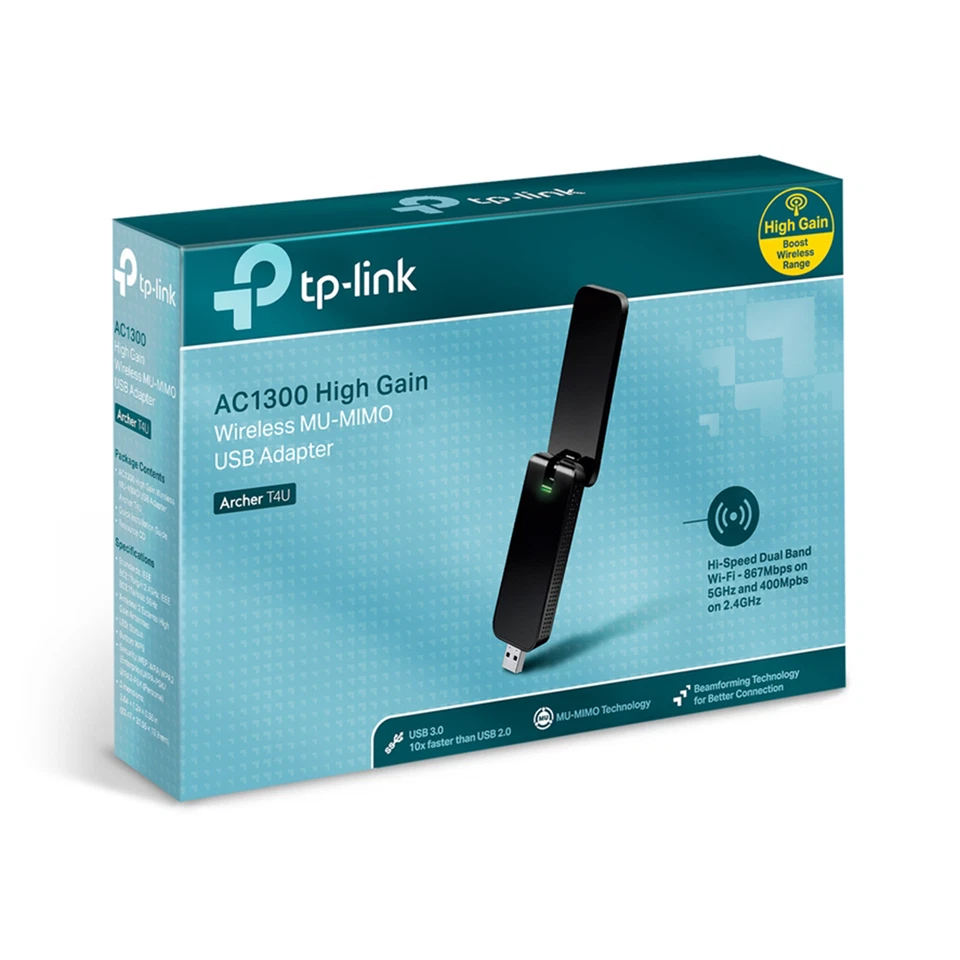 6935364097318 TP-LINK Dwupasmowa, bezprzewodowa karta sieciowa USB, AC1300 TL-AR - Bild 3 von 4