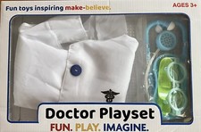 Dress Up Doctor Play Set With Lab Coat 8 Piece Set - Braha Toys