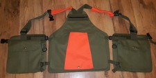 Hunting, Shooting, Falconry Vest, Gun Dog Handlers, (Orange Reflector) Work K9
