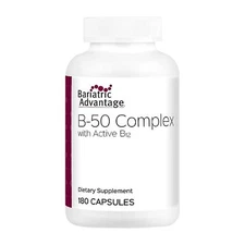 Bariatric Advantage B-50 Complex with Active B12 High Potency Supplement Cont...