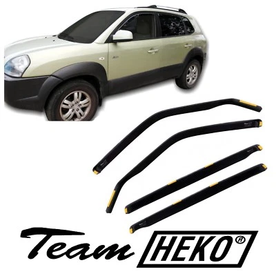 HEKO Deflecteurs D'Air / De Vent Pour Hyundai Tucson 2004-2010 5-Portes 4-Pcs