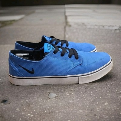 Nike Shoes Mens 8 Sneakers Skater Skateboard Braata LR  477650-400 Blue Canvas