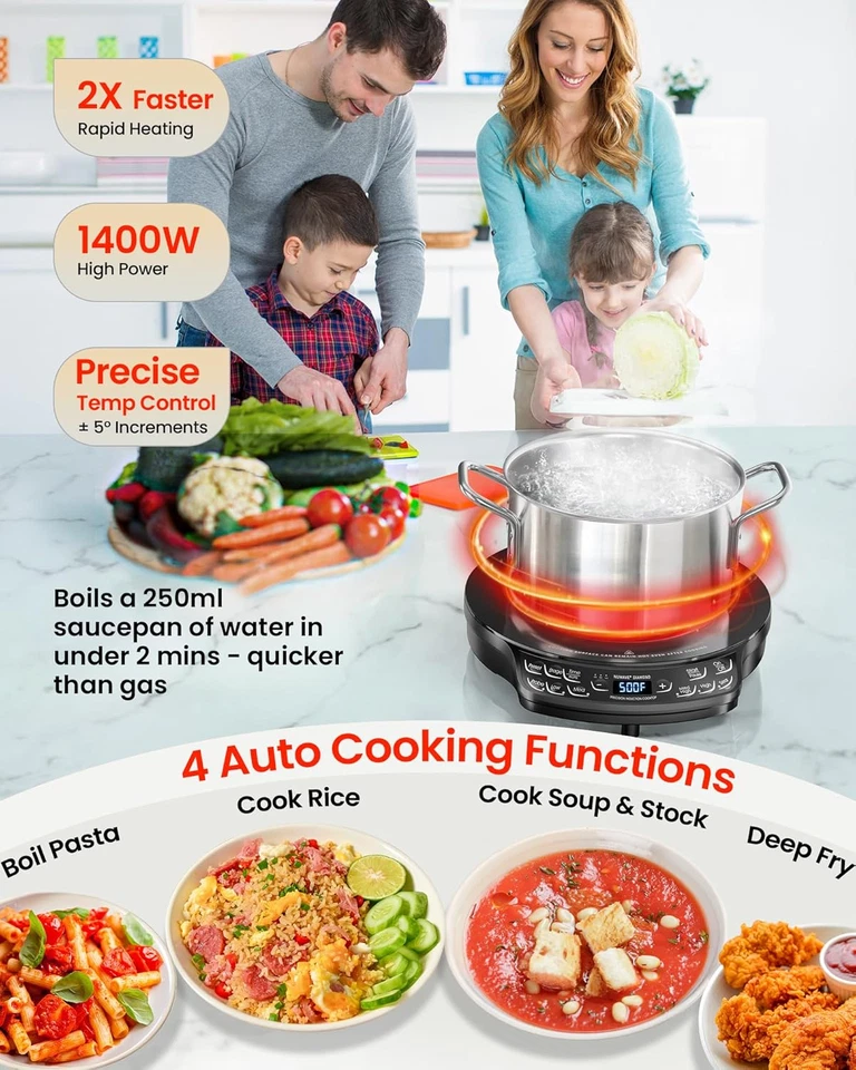 Nuwave Portable Induction Cooktop Diamond with Probe, Advanced Countertop Burner - Image 4 of 4