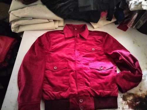 Jack Torrance Halloween Red Corduroy Jacket, The Shining Horror Cosplay Costume, - product listing photo