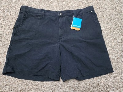 Columbia Omni-Shade ROC II Men's 42x8 Navy Modern Classic Canvas Shorts NWT