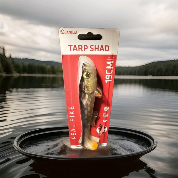 Quantum Tarp Shad 19 Cm Real Pike Gummifisch Hecht Zander Barsch Raubfisch-image