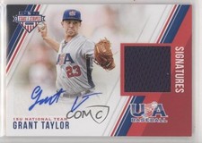 2018 USA Baseball Stars & Stripes and Material Signatures Grant Taylor Auto 1u6