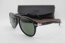 NUOVI OCCHIALI DA SOLE PERSOL P 649 95/31 NERO ARGENTO AUTENTICI 56-20