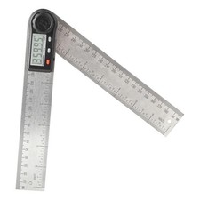 2-in 1 Electronic Digital Display Angle Meter 0-360° Woodworking Ruler