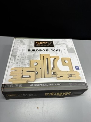 Sum Blox 43 Piece Original Set Beech Wood Blocks With Activity Card