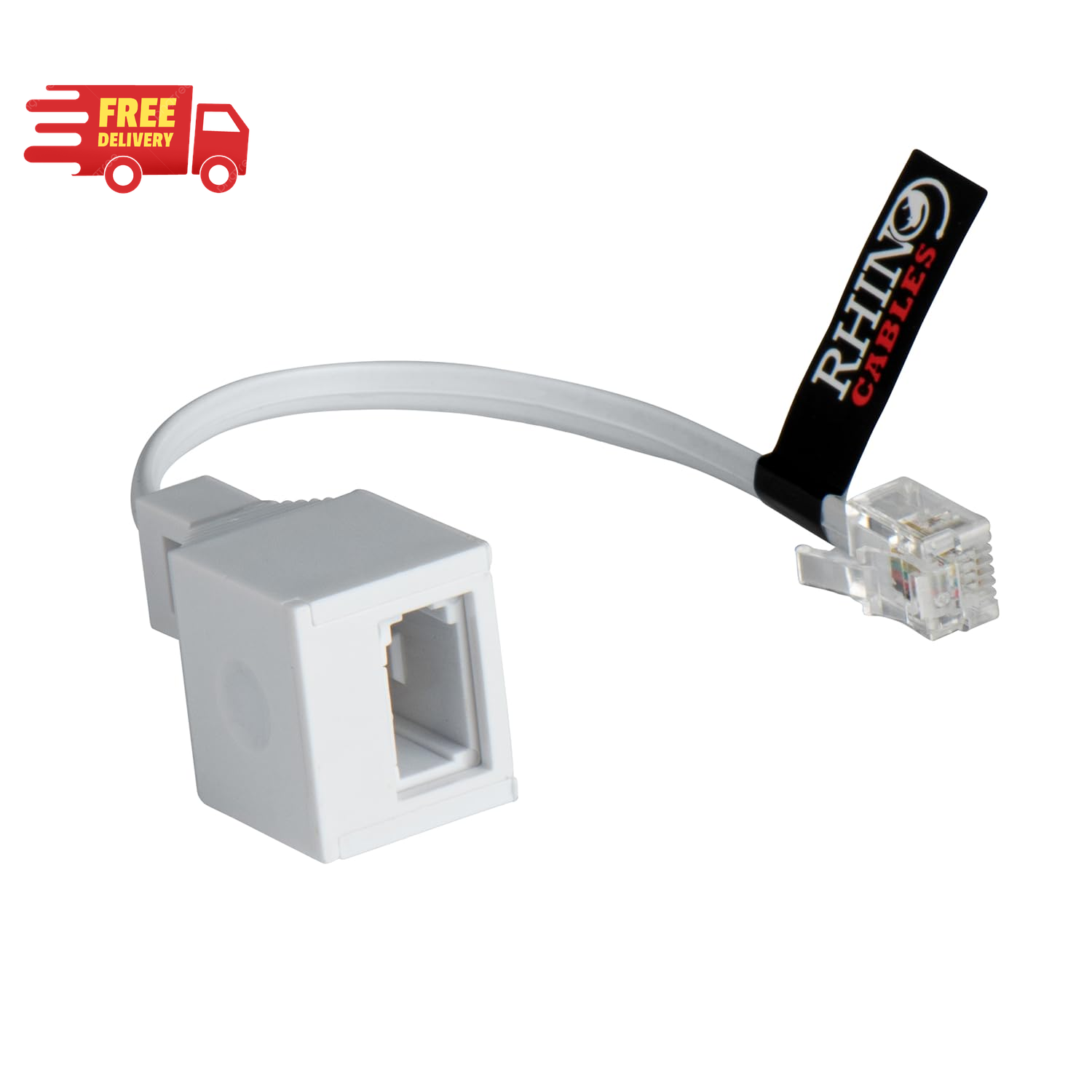 RJ11 to BT Socket Adapter - Phone to Ethernet - Universal Compatibility for Phon