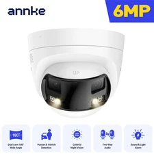 ANNKE FCD600 6MP Dual Lens PoE Security IP Camera AI Color Night Two Way Audio