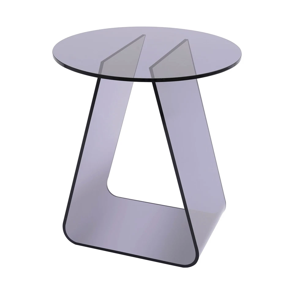 17.71in H Side Table Acrylic End Table Modern Nightstand Floorstand Coffee Desk - Image 4 of 4