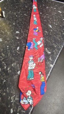 Vintage 1993 Popey der Matrose Mann Krawatte kostenloser Versand 