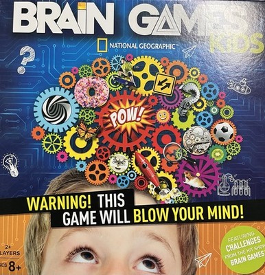 Buffalo Games National Geographic Brain Games Kids Board Game Challenge Cards