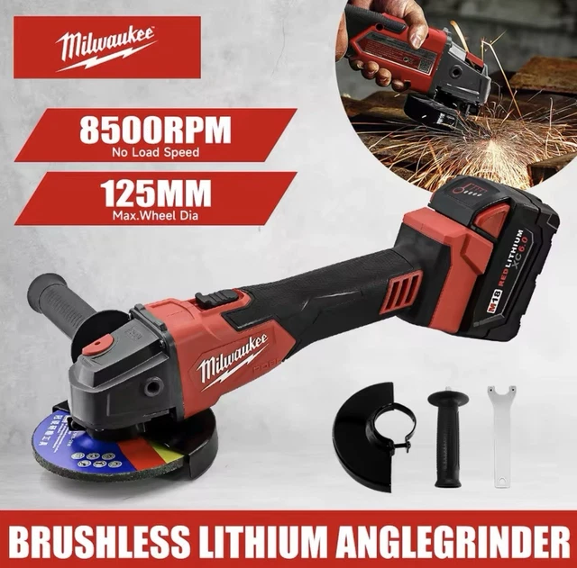 Milwaukee M18 125mm Wireless Angle Grinder