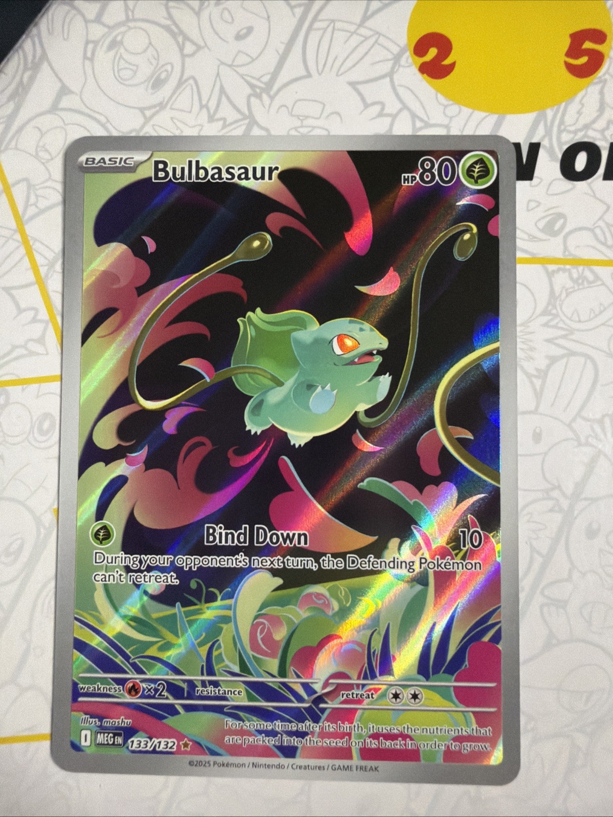 Bulbasaur 2025 Mega Evolution #133/132 Illustration Rare Price