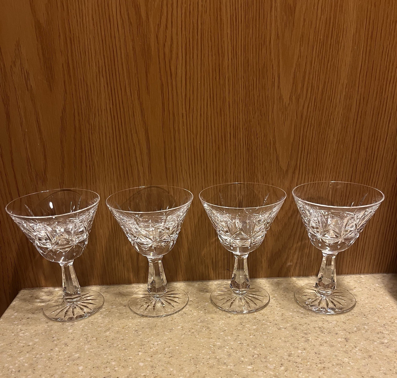 Set Of 4 Waterford Crystal Rosslare ? Sherry Glasses 4.75 X 3.5
