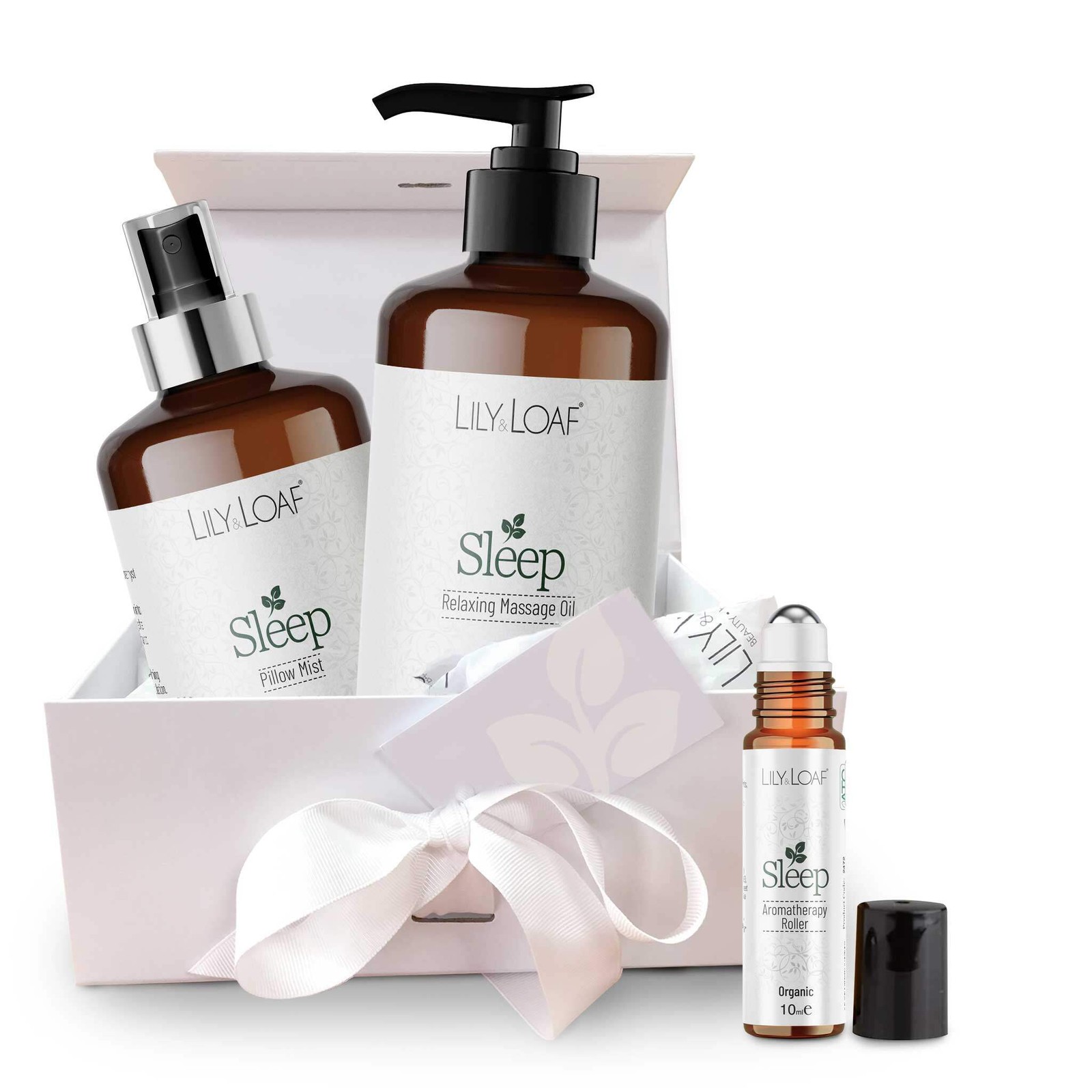 Lily & Loaf Sleep Aromatherapy Gift Set Trio – Room Mist, Oil & Roller