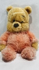 Disney Parks Winnie The Pooh 17" Plush Stuffed Animal Shaggy Pastel Pink BIN 45