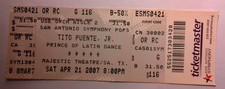 Tito Puente Jr. w/ San Antonio Symphony Concert Ticket Stub - Majestic Theatre 2