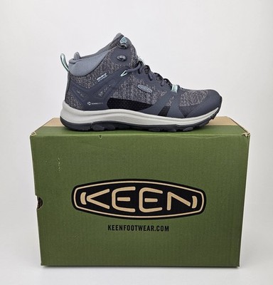 KEEN Women's Terradora II Mid WP Hiking Boots - Magnet/Ocean Wave Size 7